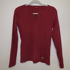 Carhartt red long sleeve